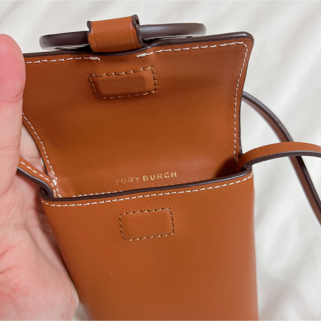 Tory Burch - 美品 トリーバーチ スマホショルダー メタルロゴ クロス