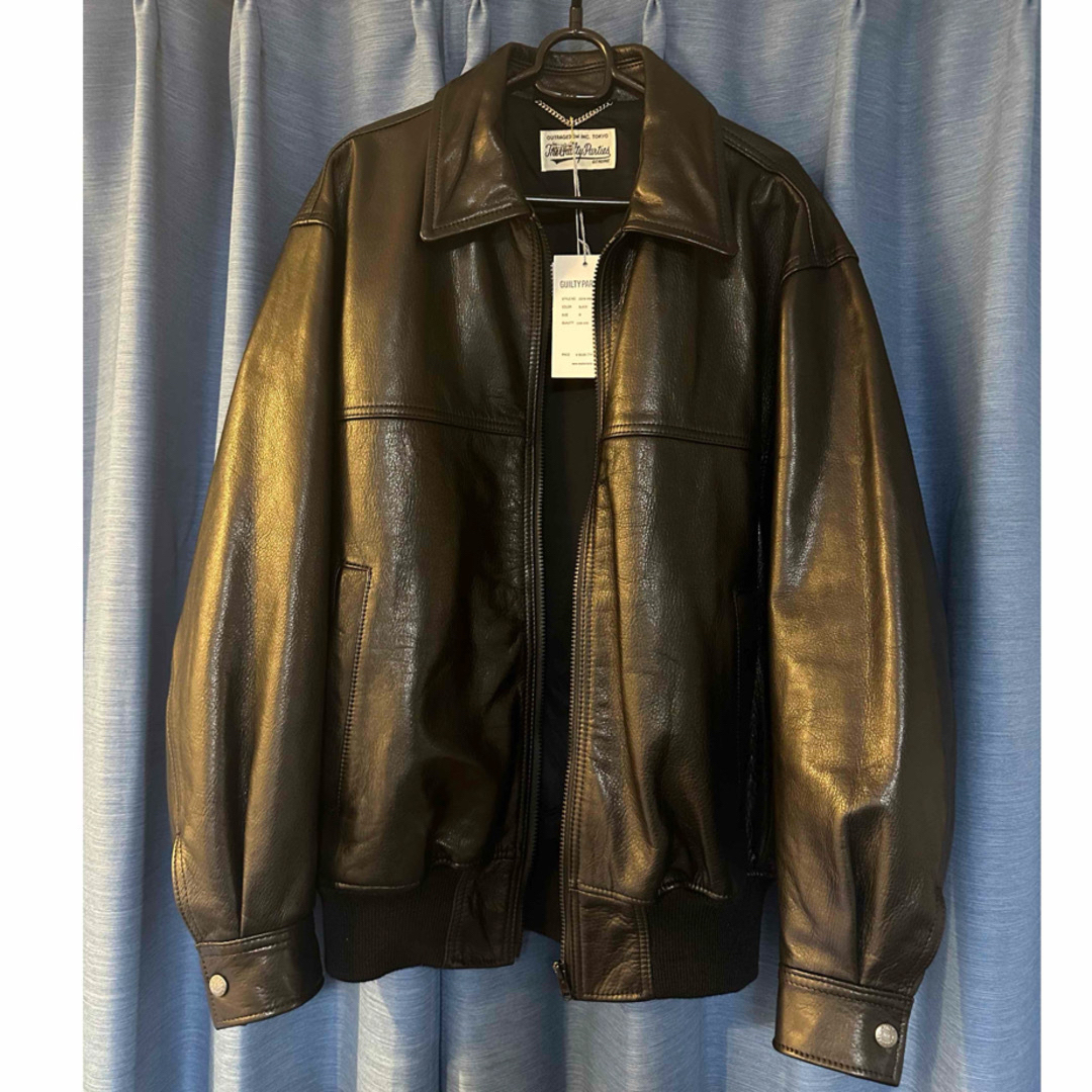 WACKO MARIA LEATHER JACKET BLACK L 求む！