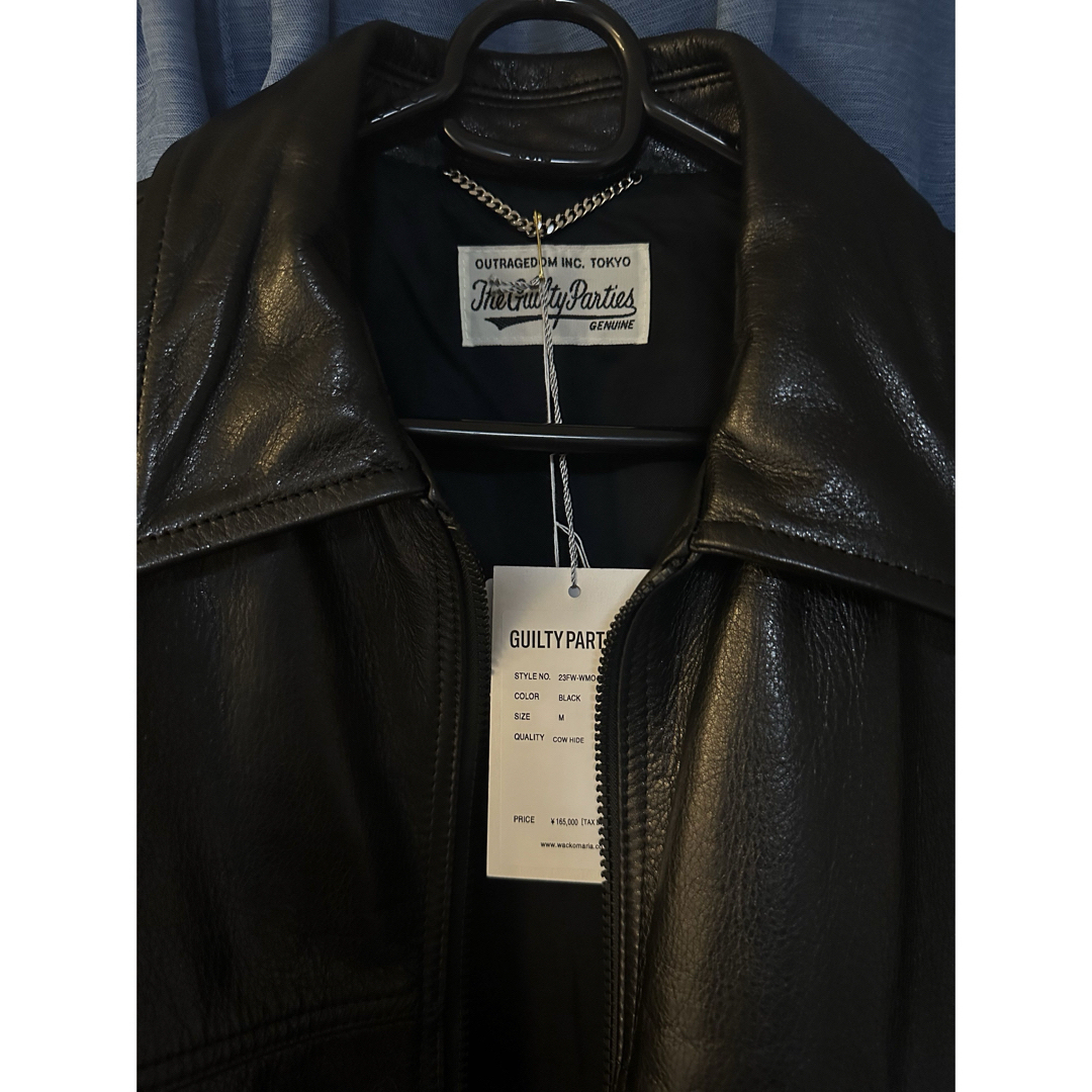 WACKO MARIA LEATHER JACKET BLACK L 求む！