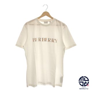 バーバリー(BURBERRY)のBURBERRY Burberry バーバリー ブランドロゴ ロゴ入り バーバリーチェック Tシャツ 半袖 メンズ Lサイズ アパレル(Tシャツ/カットソー(半袖/袖なし))