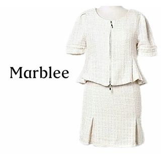 マーブリー(Marblee)のMarblee【新品、タグ付き】チェック ツイード スーツ セットアップ(セット/コーデ)