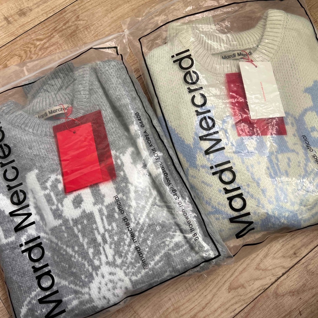 りこ様専用です♡FLOWERMARDIニットトップスグレーの通販 by フゥ