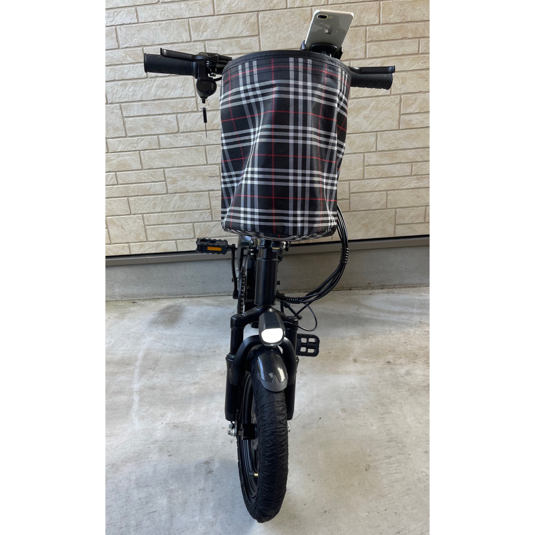 フル電動自転車48V/10ah アクセル付 カゴ付 ひねちゃモペット 14インチ