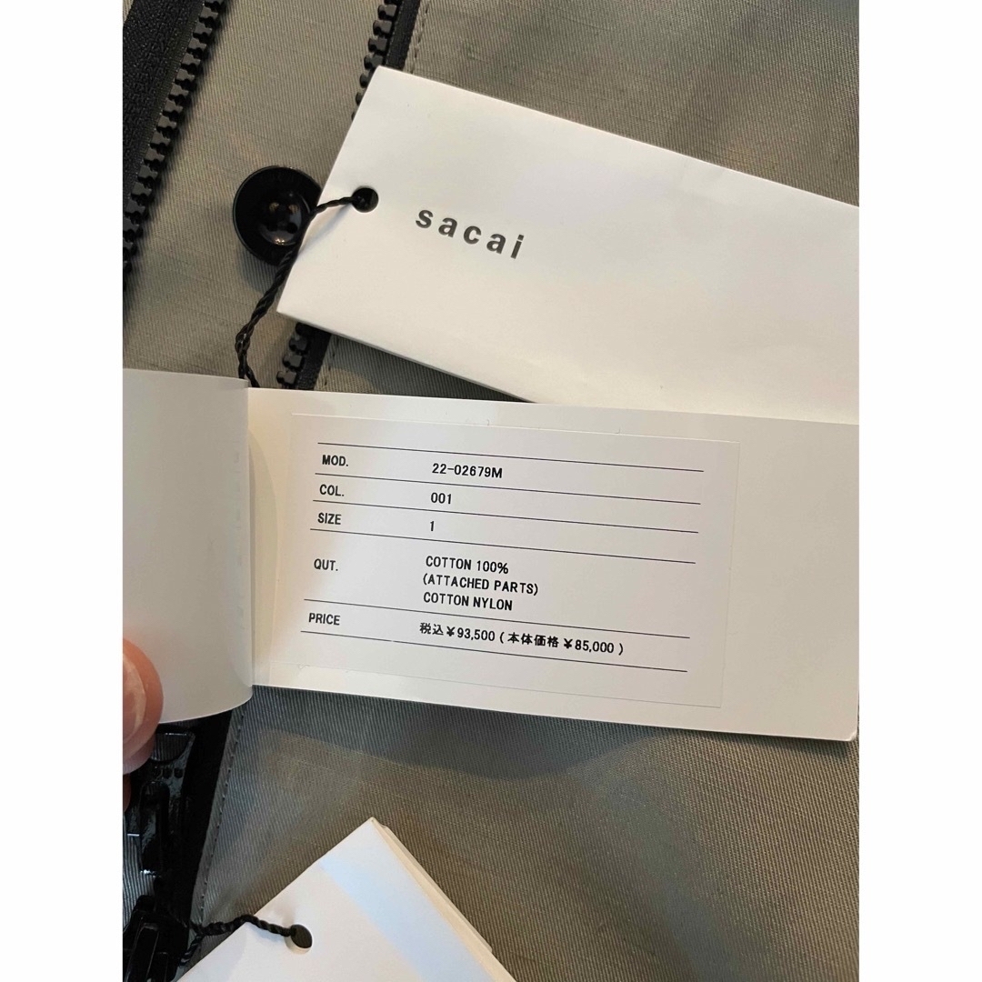 sacai(サカイ)の新品未使用 sacai サカイ ジャケット コート メンズのジャケット/アウター(その他)の商品写真