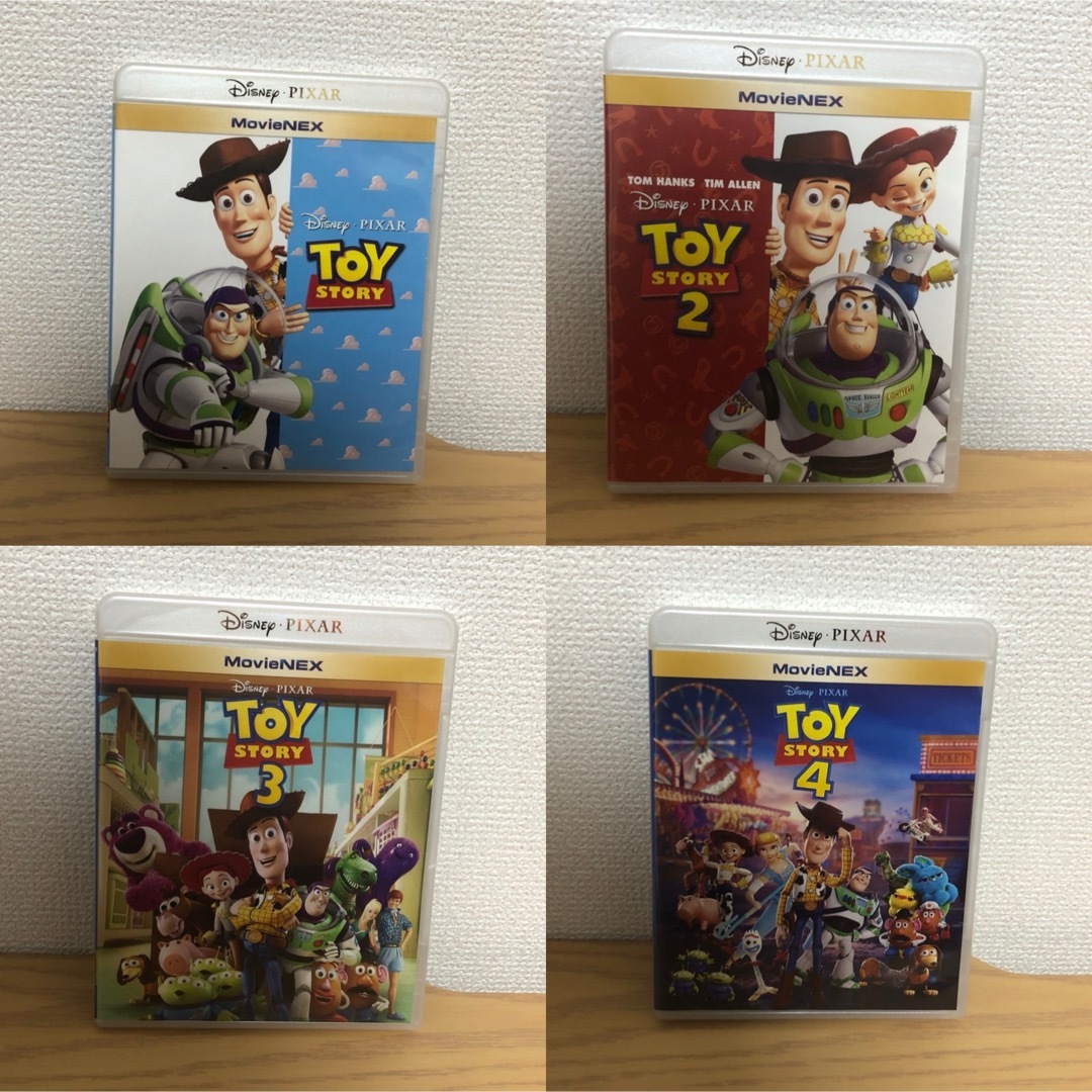 【美品】 トイストーリー　4作品　MovieNEX  Blu-ray 純正ケース