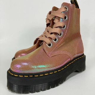 着用数回 Dr.Martens ブーツ Molly Gltr 6ホール 超厚底