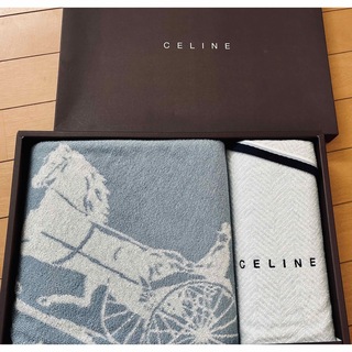 セリーヌ(celine)のCELINE セリーヌ⭐️バス・フェイスタオル⭐️馬車柄(タオル/バス用品)