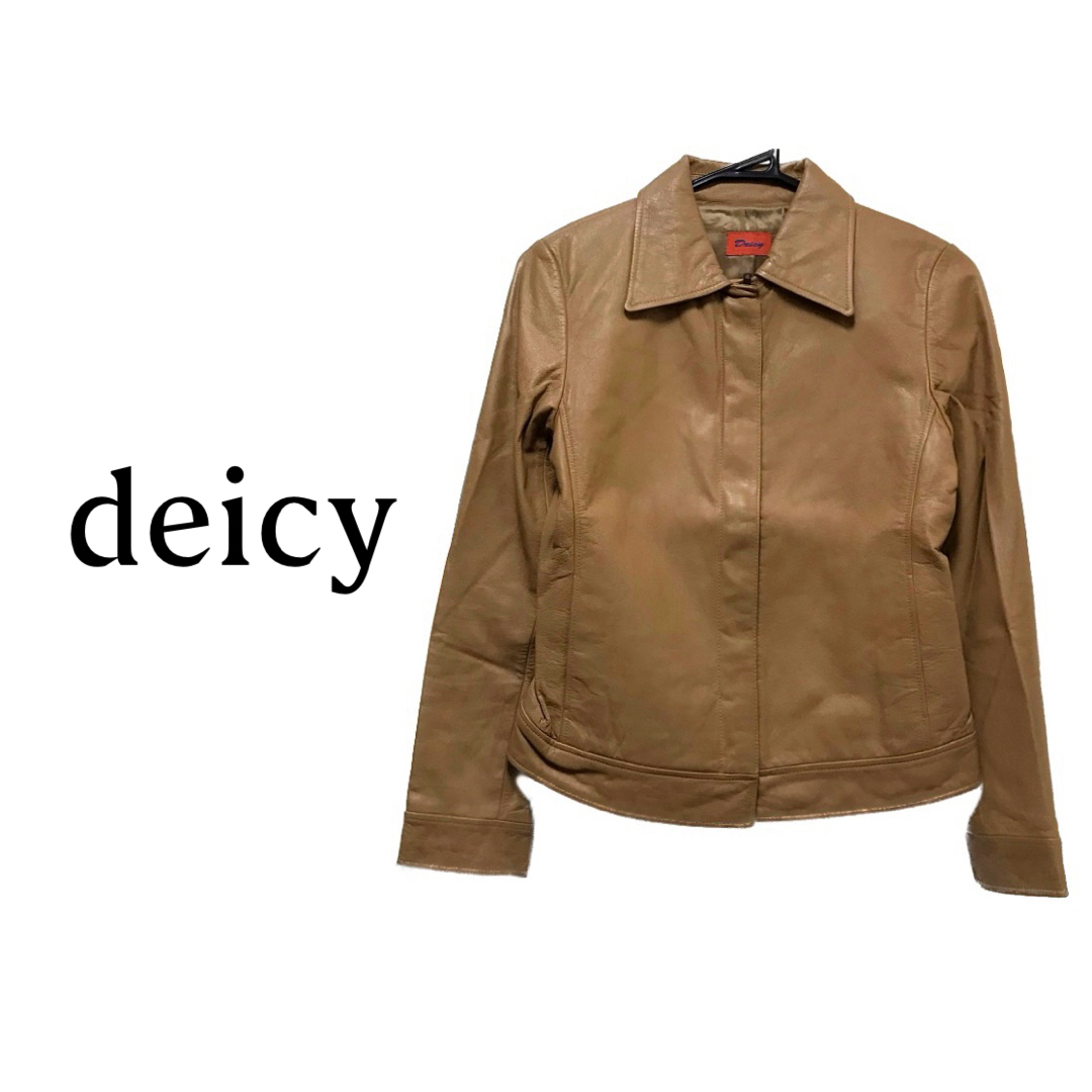 deicy デイシー【美品】本格レザー 長袖 ブルゾン ジャケット