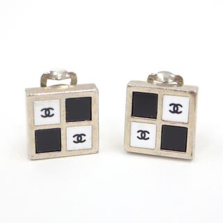 シャネル(CHANEL)の【CHANEL】シャネル イヤリング ココマーク スクエア ブラック×ホワイト 01P/md11968tm(その他)