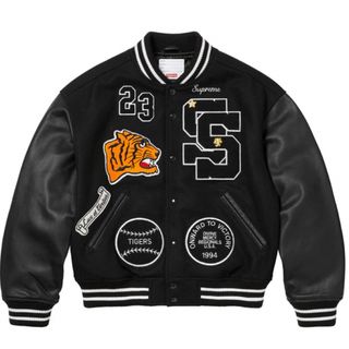 Supreme - SUPREME シュプリーム 15AW Crew Varsity Jacket 袖革