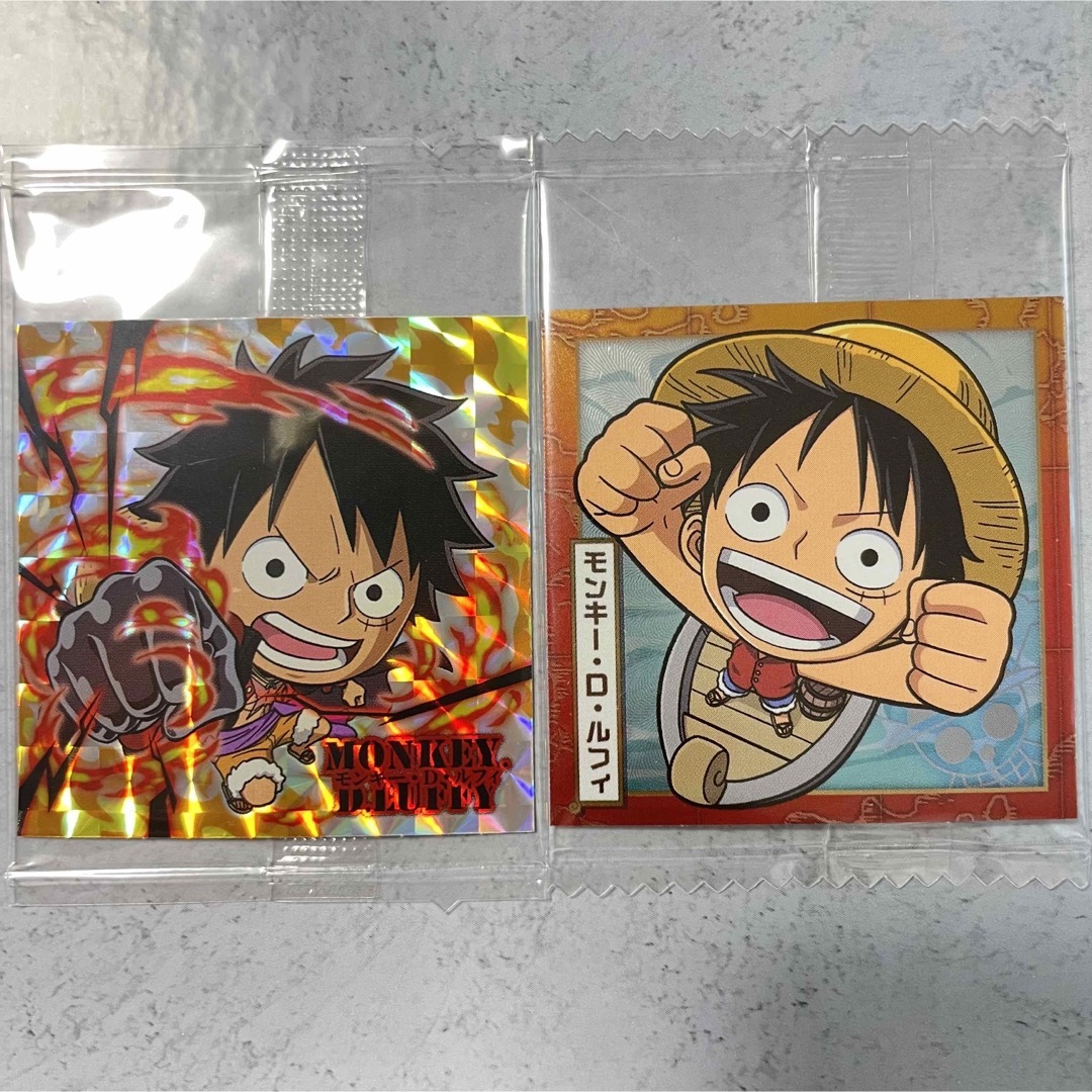 ONE PIECE - 【ワンピース】大海賊シールウエハース Log1 ルフィ 2枚の