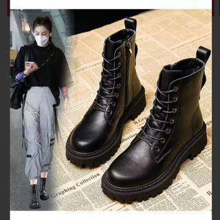 ZARA ミドルブーツ ショートブーツ レースアップブーツ レディースブーツ-