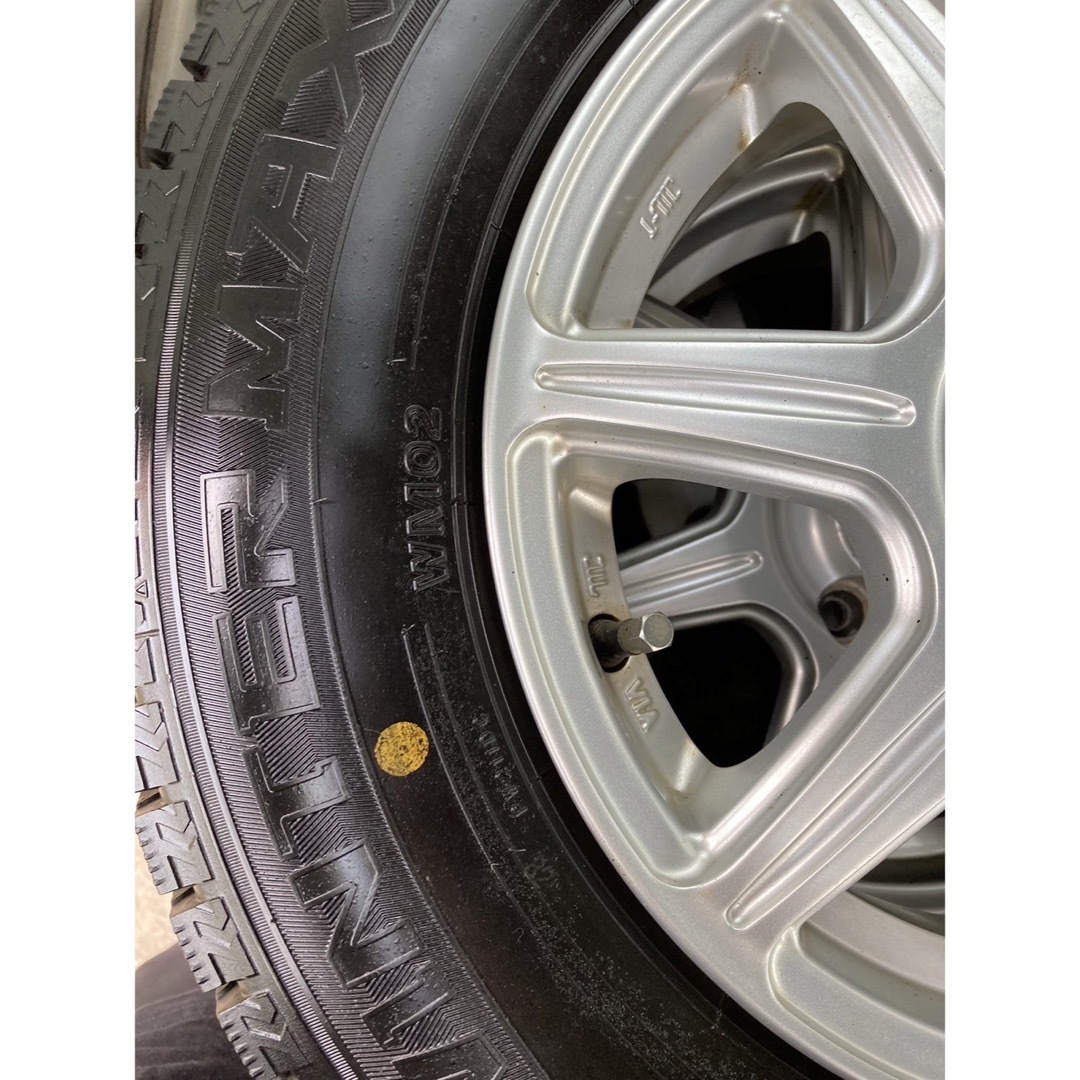 DUNLOP 155/80R13 21年製　タイヤホイールセット 6