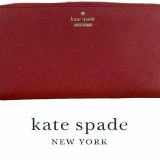 ケイトスペードニューヨーク(kate spade new york)のkate spade ケイトスペード　レザー財布　レッド　レディース(財布)