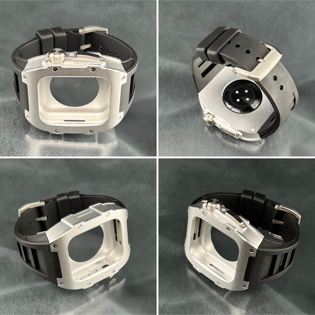 Apple Watch(アップルウォッチ)のアップルウォッチ9対応 ブラックアルミニウムケース　45mm44mm メンズの時計(その他)の商品写真