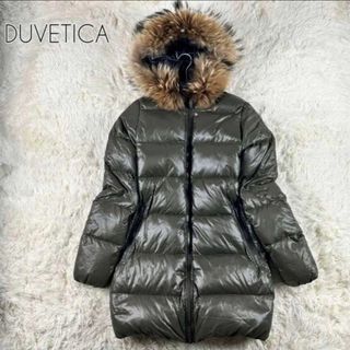 デュベティカ(DUVETICA)の【極美品】デュべティカ ダウンコート カッパ ラクーンファー Mサイズ(ダウンコート)