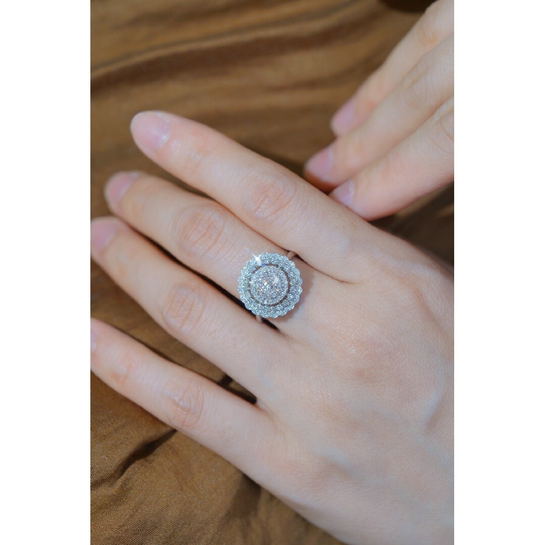 天然ダイヤモンドリング0.95ct k18
