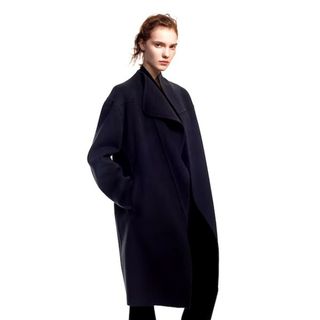 ユニクロ(UNIQLO)のユニクロ+J　カシミヤブレンドノーカラーコート(ロングコート)