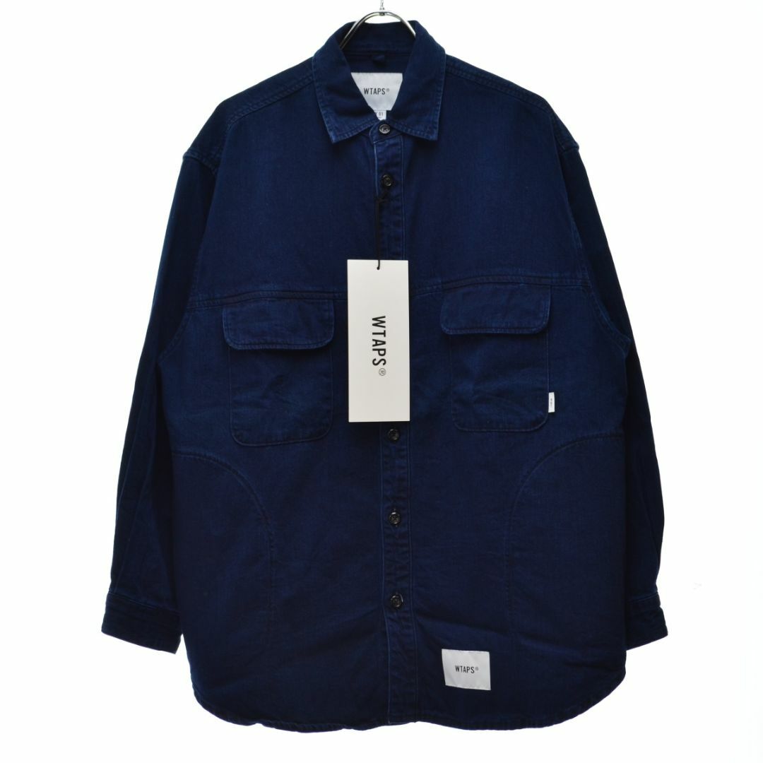 wtaps コットンシャツ　L ネイビー