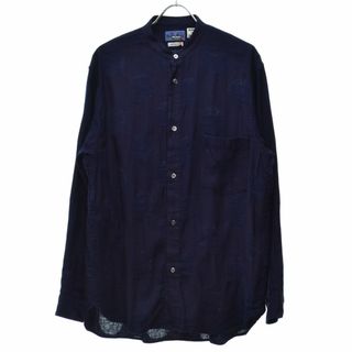 ブルーブルー(BLUE BLUE)の【BLUEBLUE】23AW インディゴジャカード ランタンドット長袖シャツ(シャツ)