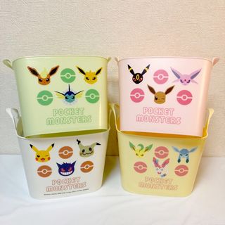 ポケモン(ポケモン)の【匿名発送】新品 ポケモン 収納かご ミニバスケット 4種セット(キャラクターグッズ)