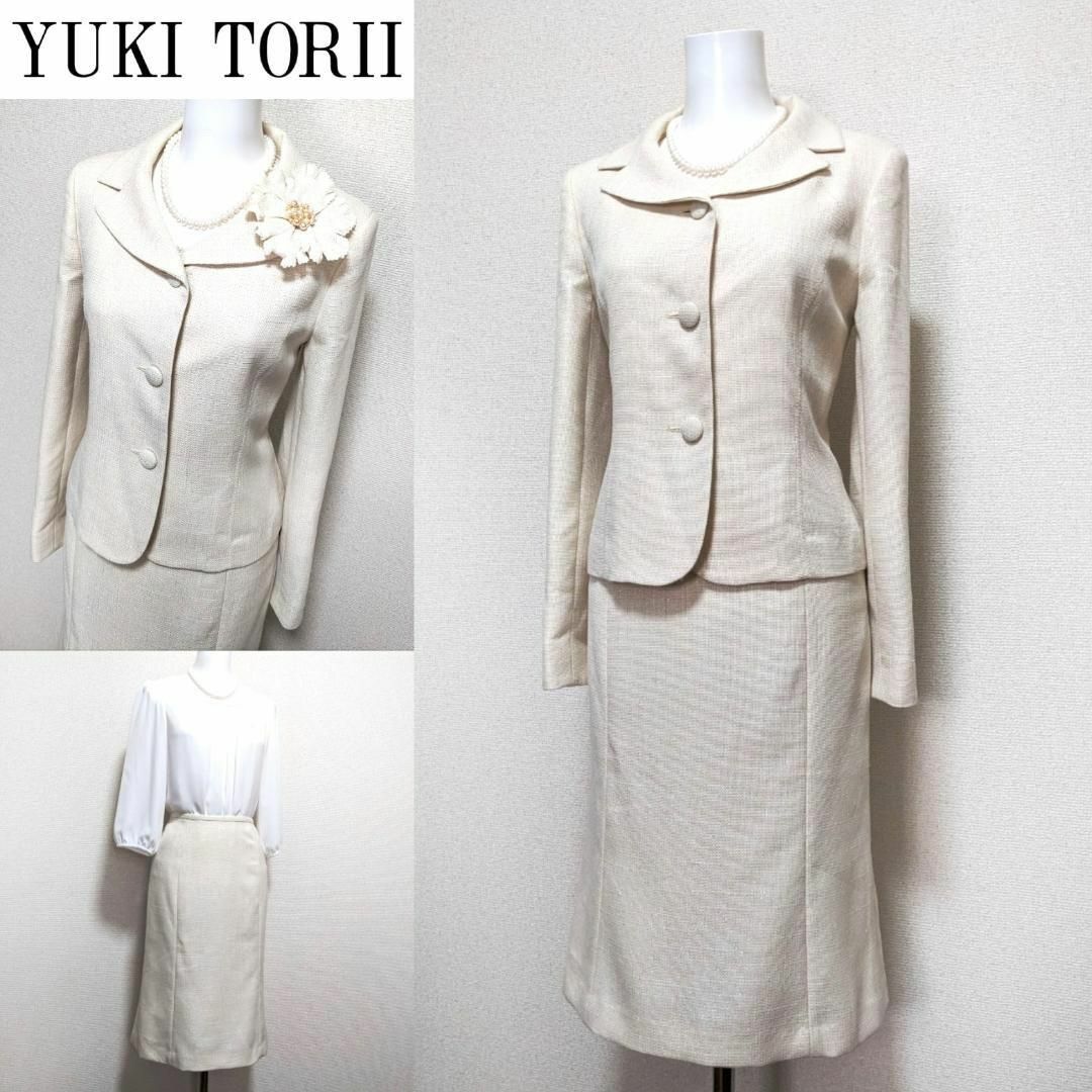 YUKI TORII セットアップ コサージュ付 ワンピーススーツ ユキトリイ