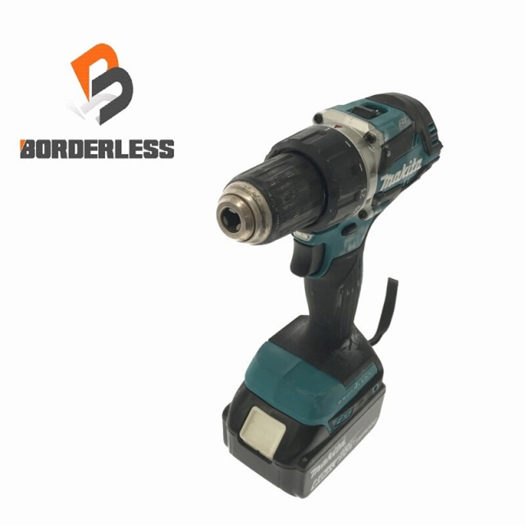 ☆品☆makita マキタ 18V 充電式ドライバドリル DF484D 6.0Ahバッテリー1個(BL1860B)付 コードレス ドリルドライバー 79596自動車/バイク