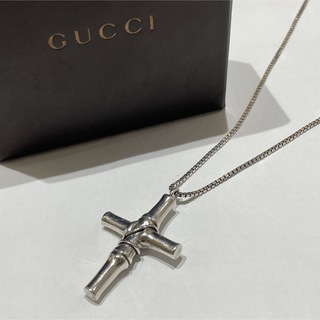 グッチ(Gucci)のGUCCI♦︎グッチ シルバークロスネックレス 十字架 925(ネックレス)
