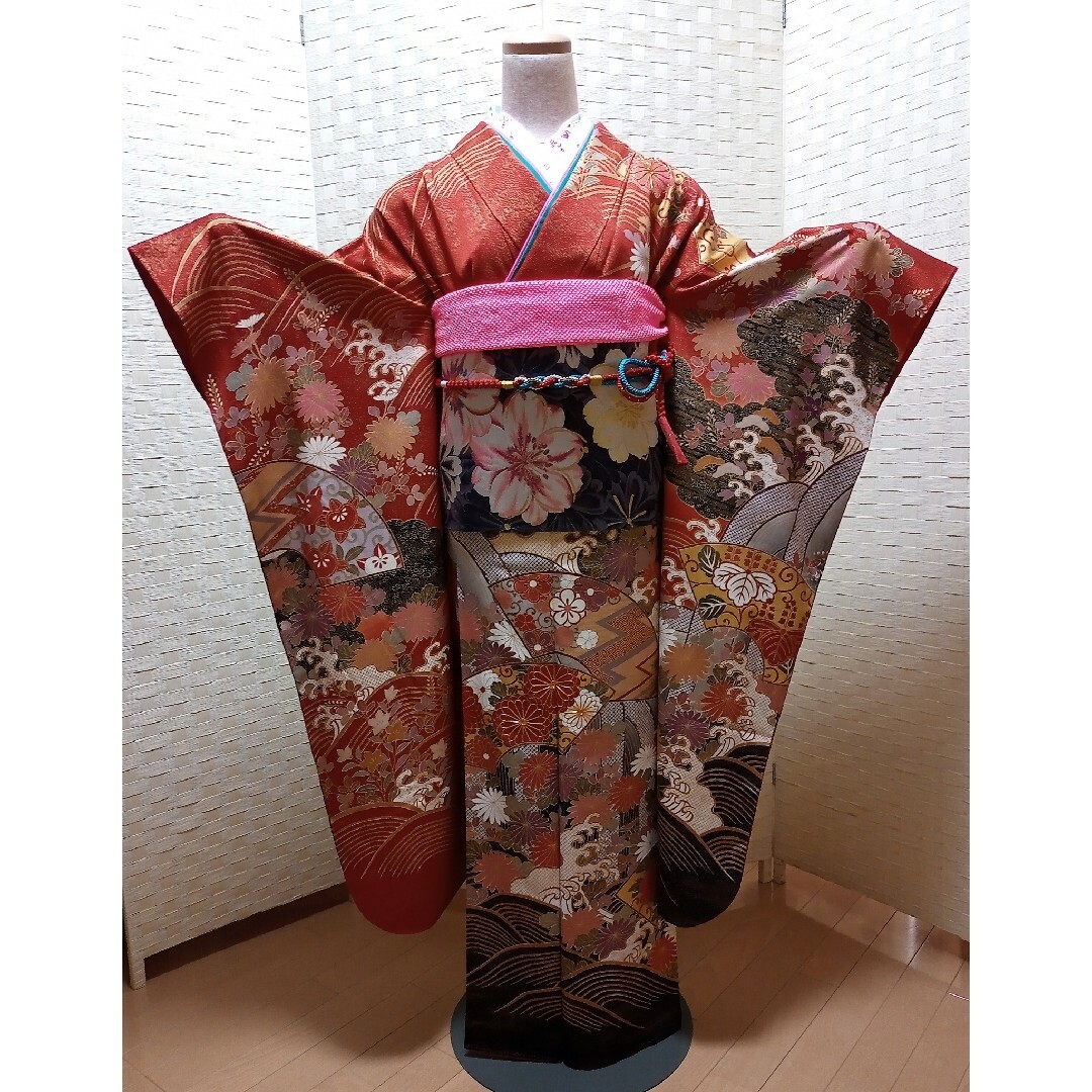 最終値下げ!☆used美品☆ 成人式 豪華振袖6点セット
