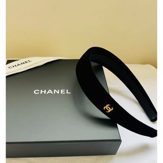 シャネル(CHANEL)のCHANEL ベロアヘアバンドカチューシャ(カチューシャ)