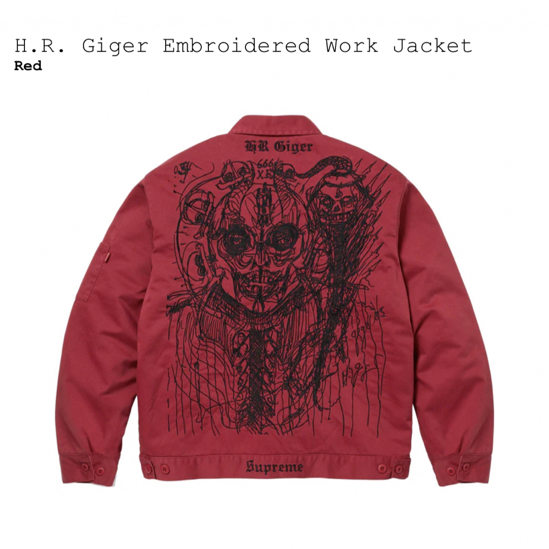 【Mサイズ】 Embroidered Work Jacket エンブロイダード