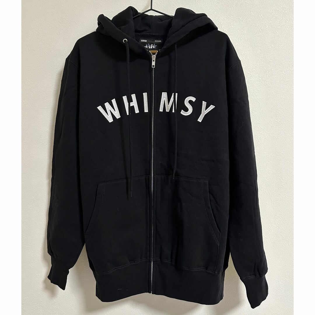 WHIMSY ジップアップ フーディーパーカー L ブラック