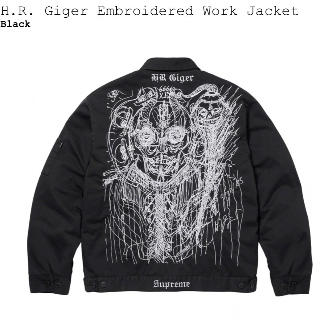 SupremeH.R.Giger Embroidered Work Jacket