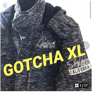 ガッチャ(GOTCHA)の美品　GOTCHAジャケットパーカー　XL(ブルゾン)