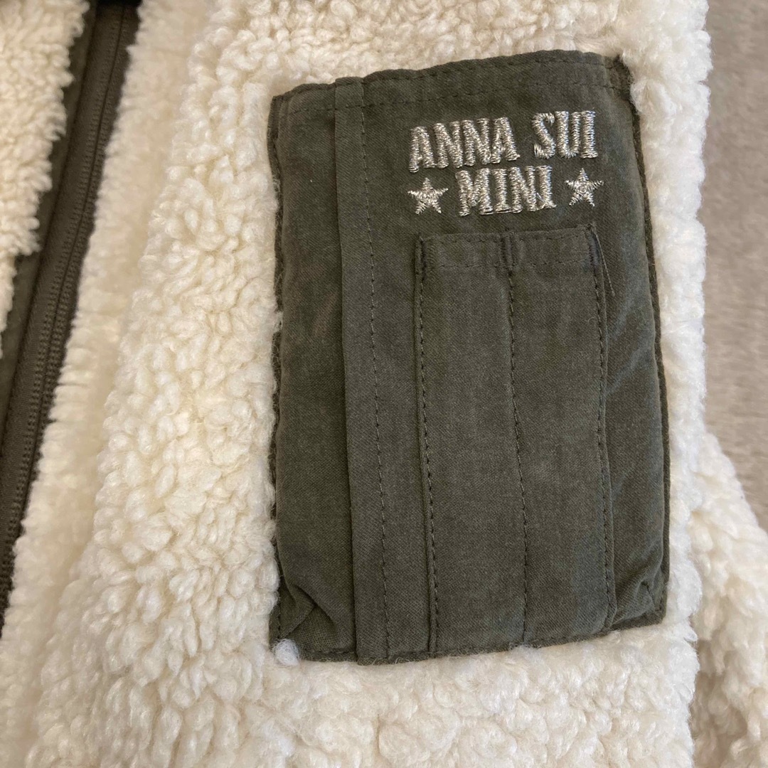 ANNA SUI mini(アナスイミニ)の130～140 アナスイミニ ジャケット コート ミリタリー ボア キッズ/ベビー/マタニティのキッズ服女の子用(90cm~)(コート)の商品写真