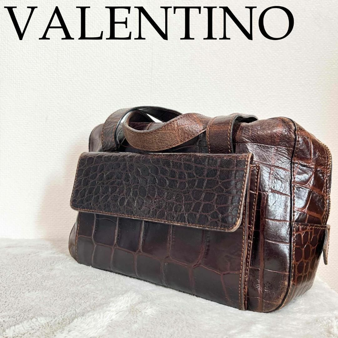 レア✨VALENTINO ヴァレンティノ ハンドバッグ/トートバッグ ブラウン