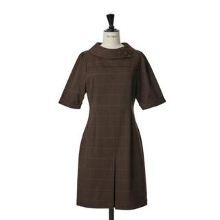 Herlipto Line Check Box Tuck Dress