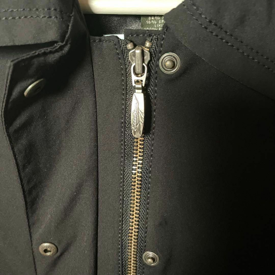 Eddie Bauer - 【エディバウアー】ステンカラーコート ブラック Eddie Bauer - 【エディバウアー】ステンカラーコート ブラック
