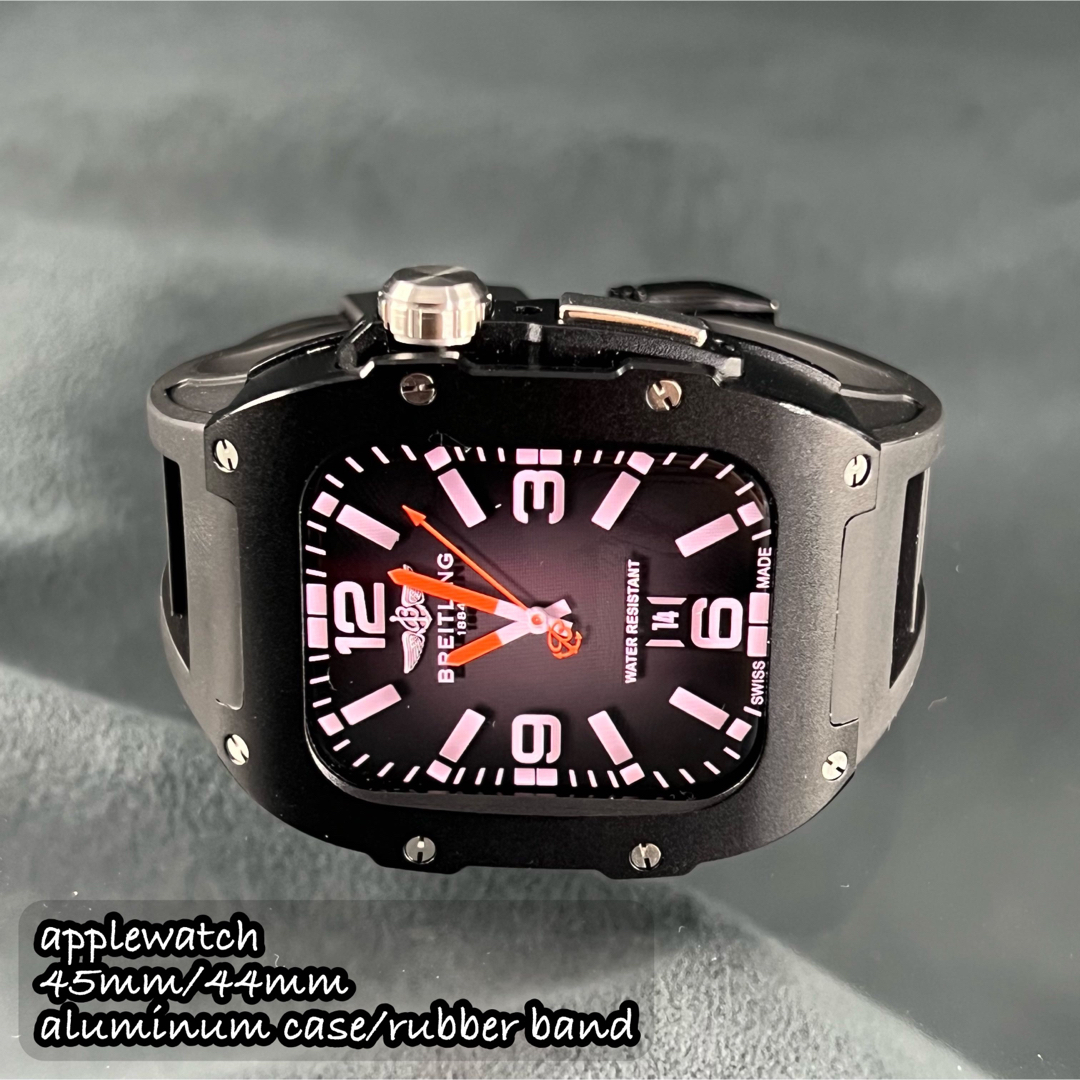 Apple Watch 5 セルラー 44mm ブラックアルミ 社外新品バンド