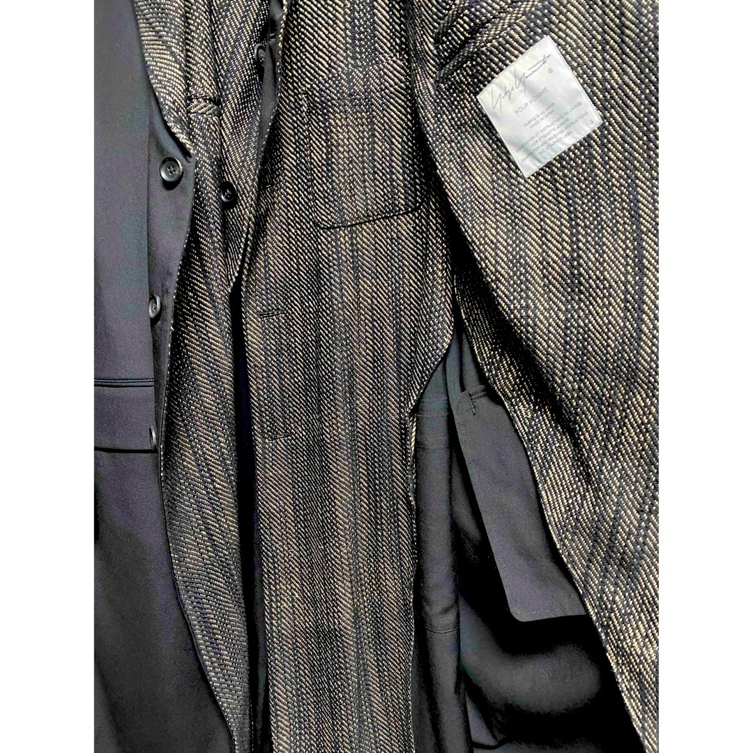 Yohji Yamamoto(ヨウジヤマモト)のYohji 23AW ヨウジヤマモト  ロング ジャケット 新品  メンズのジャケット/アウター(チェスターコート)の商品写真