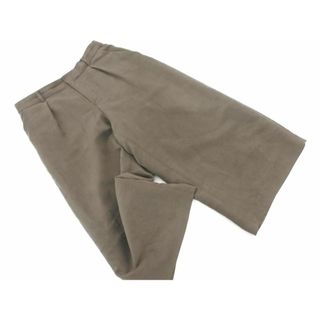 自由区 - 自由区 タック ワイド クロップド パンツ size38/カーキグレー ◇■ レディース