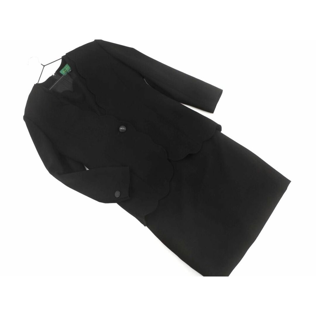 CARVEN(カルヴェン)のCARVEN カルヴェン ブラックフォーマル ジャケット ワンピース セットアップ sizeジャケット8 ワンピース38/黒 ■■ レディース レディースのレディース その他(セット/コーデ)の商品写真