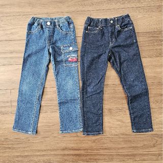 ミキハウス(mikihouse)のデニムパンツ　120cm　２本セット(パンツ/スパッツ)