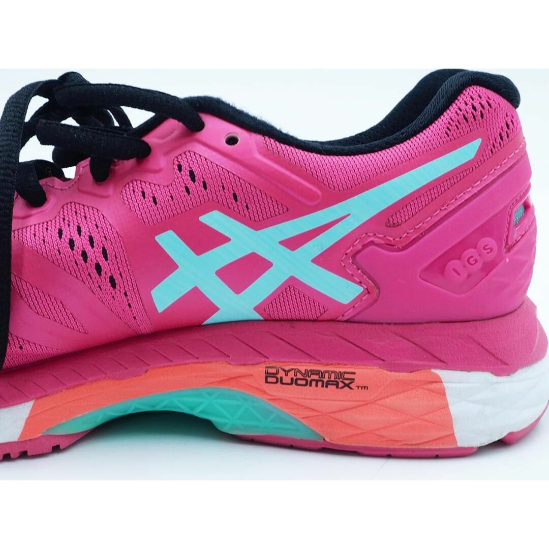 asics(アシックス)のASICS アシックス GEL-KAYANOR23 WIDE レディゲルカヤノ マラソン ランニングシューズ スニーカー size22.5ｃｍ/ピンク ■■ レディース レディースの靴/シューズ(スニーカー)の商品写真