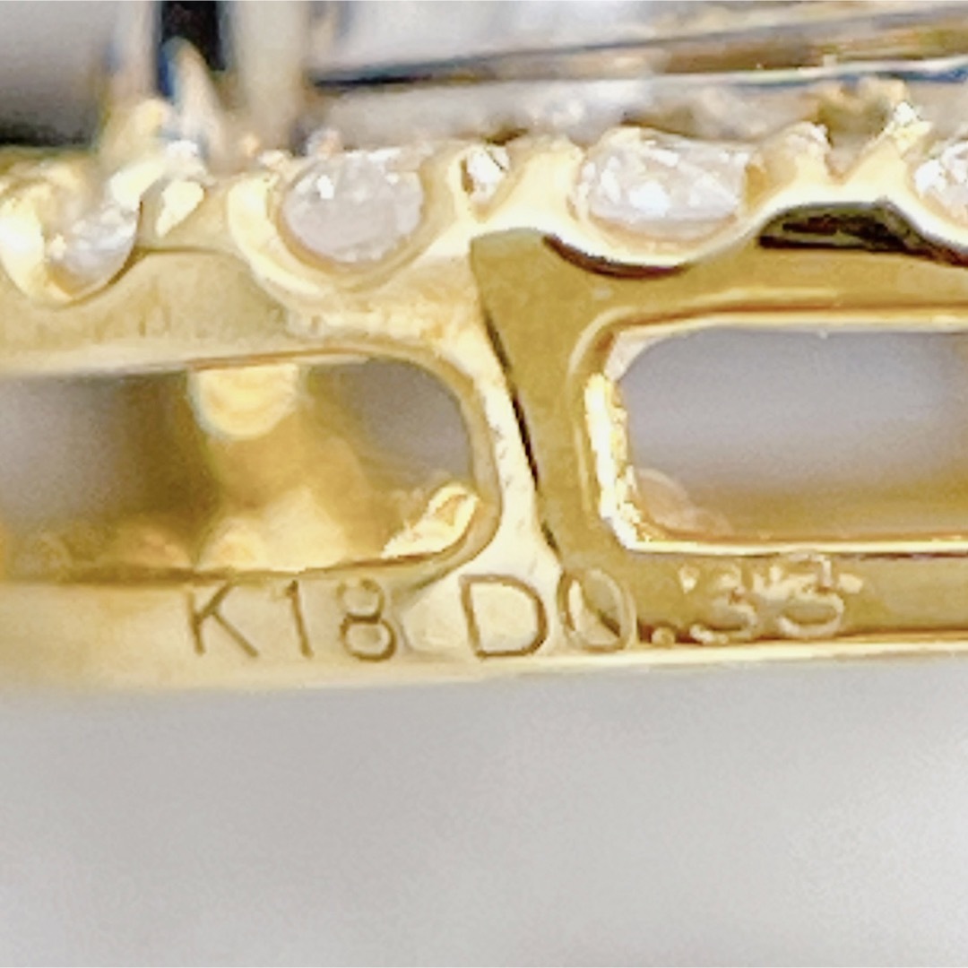 フックピアス 天然ダイヤモンド 0.60ct k18 ゴールド