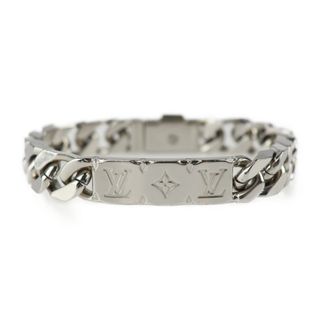 Louis Vuitton Chain Bracelet Mens M00270 Monogram Metal Silver