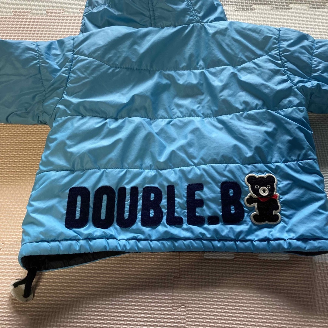 DOUBLE.B(ダブルビー)のDOUBLE.B ダブルビー　中綿　リバーシブルダウンジャケット　ジャンパー　 キッズ/ベビー/マタニティのキッズ服男の子用(90cm~)(ジャケット/上着)の商品写真