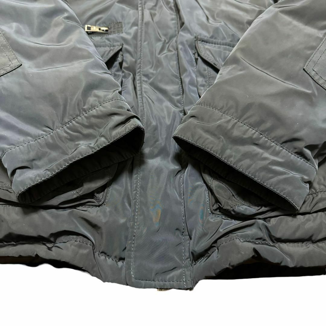 HETREGO(エトレゴ)のHETREGO エトレゴ ダウンジャケット ラクーンファー ネイビー 50 XL メンズのジャケット/アウター(ダウンジャケット)の商品写真