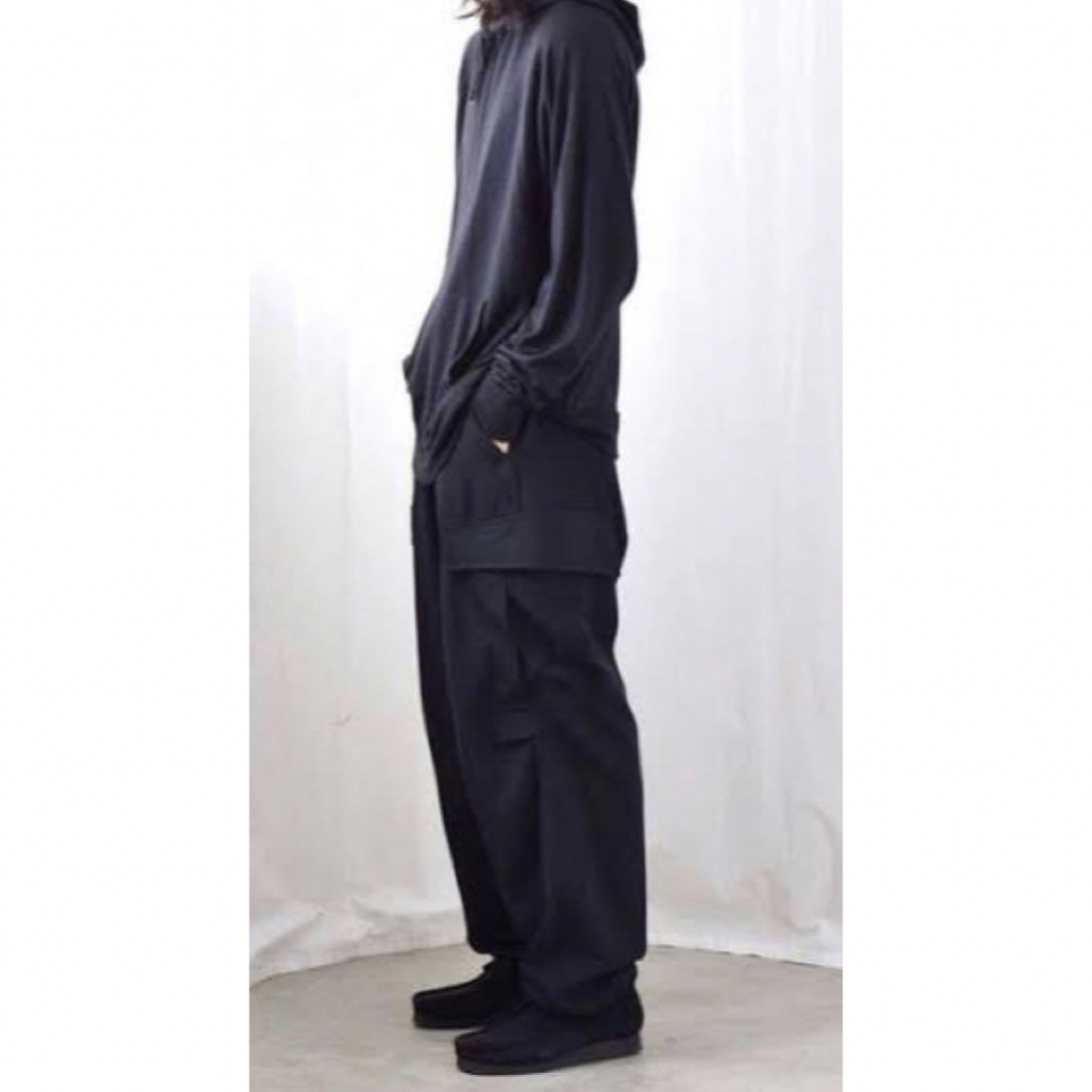 comoli 21SS ウールギャバ6pパンツ サイズ2 ネイビー-