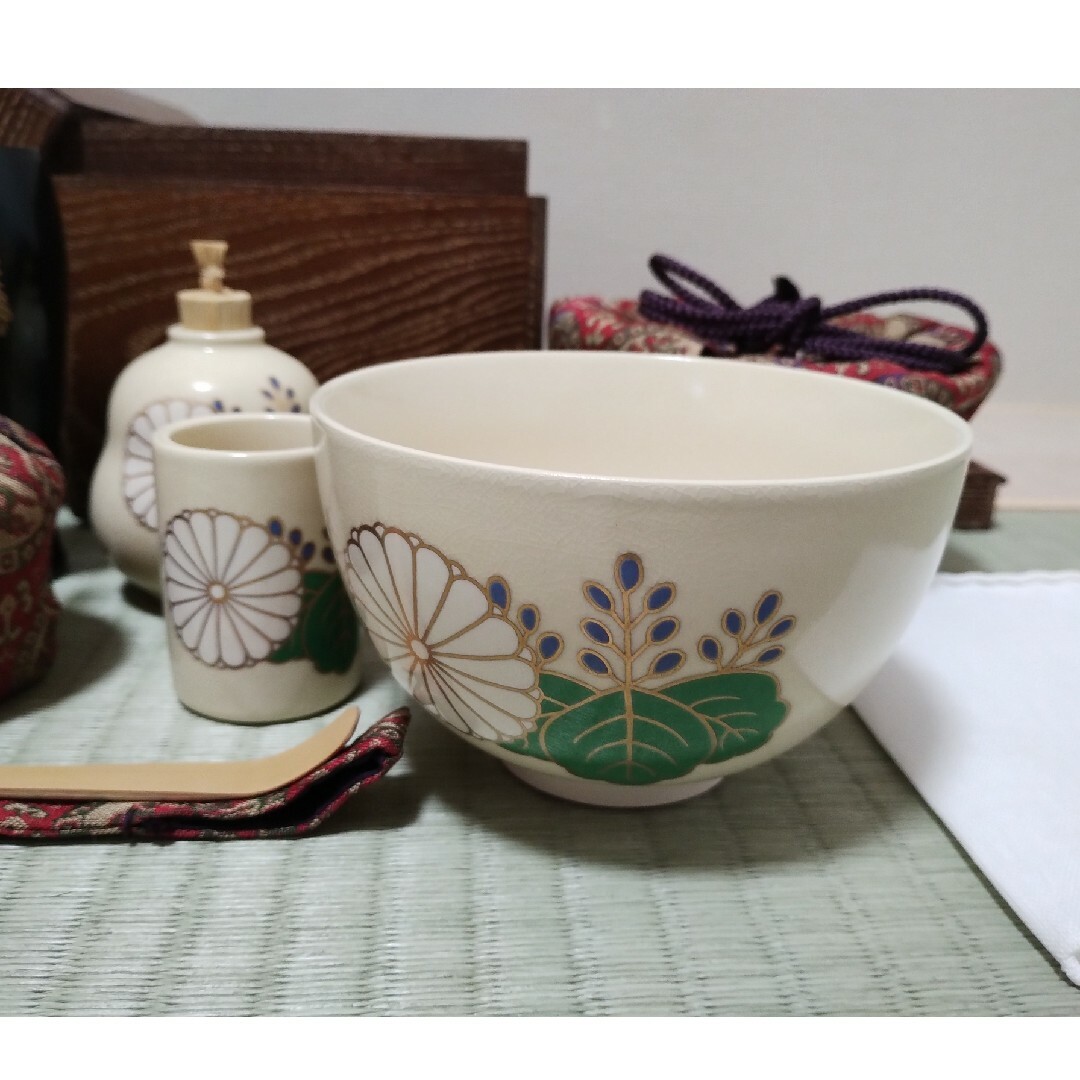 【とり天様専用】茶箱セット　野点　茶道 エンタメ/ホビーの美術品/アンティーク(漆芸)の商品写真